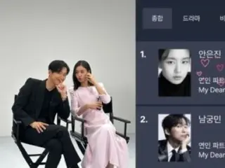 俳優ナムグン・ミン、ドラマ「恋人」で共演のアン・ウンジンが話題性1位獲得に「誇らしいです」…すっかり役に没頭？