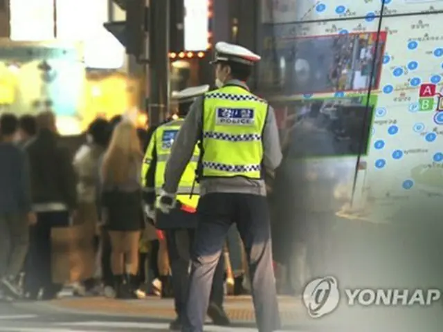 韓国の警察当局は警察制服の販売・着用行為を集中的に取り締まる方針だ＝（聯合ニュースＴＶ）
