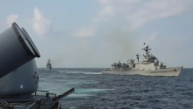 陸・海・空軍に海洋警察まで…黄海で「合同海上機動訓練」を実施＝韓国