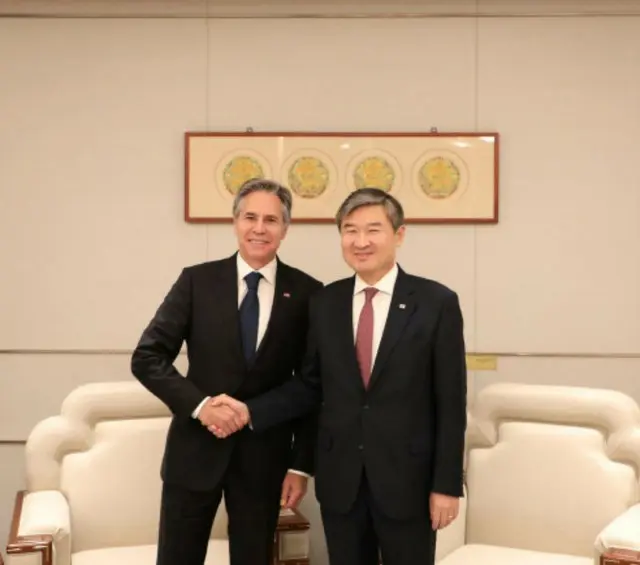 韓国安保室長、ブリンケン米国務長官に会い、「ロシアの武器取引、断固として対応」