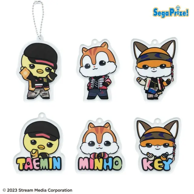 <製品情報>SHINee ANIMAL COORDY アクリルキーチェーン全6種/2023年12月22日から順次登場予定