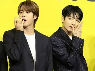 「BTS」JIN、先に行った最年長の余裕？…JUNG KOOK入隊の手紙に「笑笑笑」