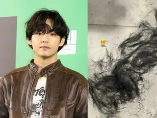 「BTS」V、入隊を控え丸刈りに⁉…切った髪の毛の写真を公開