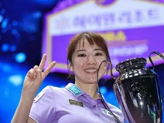 韓国女子プロビリヤード　日本の界文子が２勝目