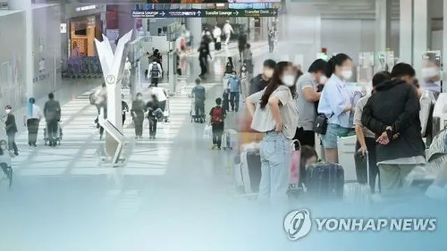 仁川国際空港＝（聯合ニュースＴＶ）