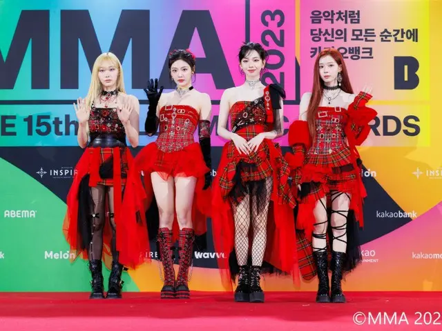 【フォトレポ】「aespa」、「MMA 2023」レッドカーペットイベントに登場