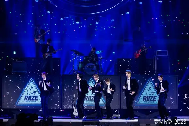 「MMA 2023」でパフォーマンスを見せた「RIIZE」2