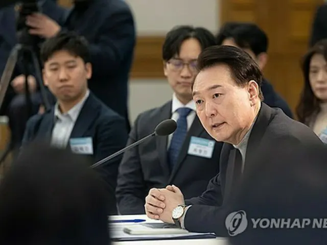 尹大統領（大統領室提供）＝（聯合ニュース）≪転載・転用禁止≫