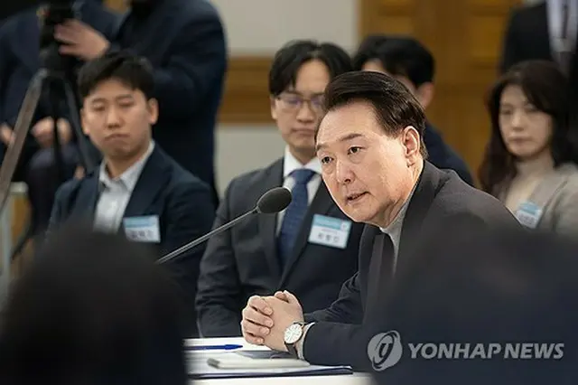 尹大統領（大統領室提供）＝（聯合ニュース）≪転載・転用禁止≫