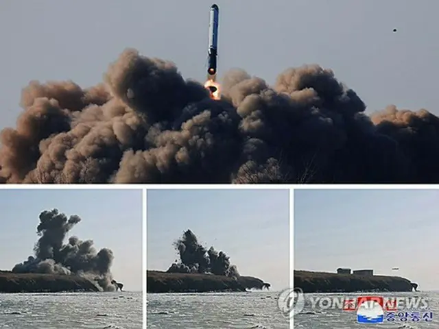 朝鮮中央通信は３日、ミサイル総局が２日に超大型弾頭の威力試験と新型反航空（地対空）ミサイルの試験発射を実施したと報じた＝（朝鮮中央通信＝聯合ニュース）≪転載・転用禁止≫