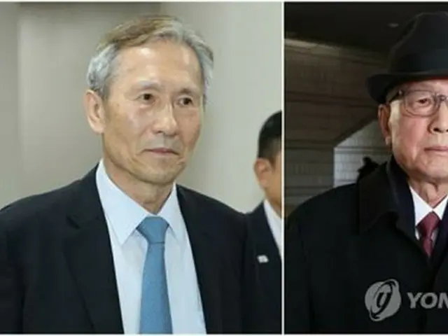 特別赦免の対象となった金寛鎮・元国防部長官（左）と金淇春・元大統領秘書室長（資料写真）＝（聯合ニュース）