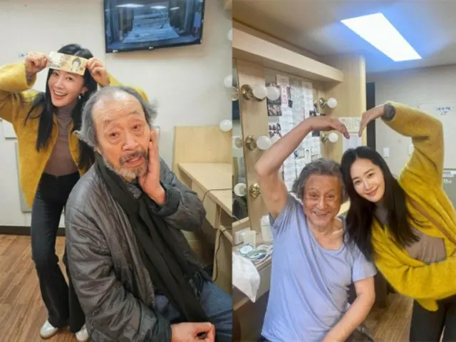 「少女時代」ユリ、俳優シン・グ＆パク・グンヒョンの演劇を観覧「お年玉もらった」