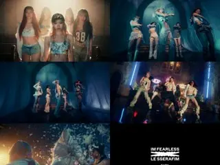 「LE SSERAFIM」、新曲パフォーマンスの一部公開…強烈なオールドスクール・ヒップホップ