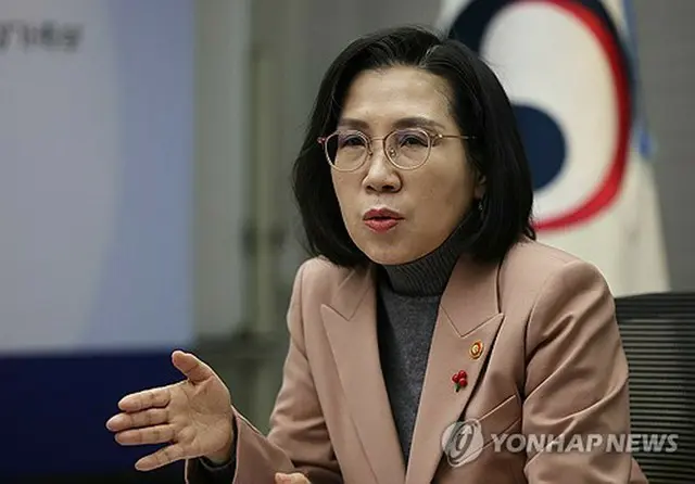 金賢淑女性家族部長官＝（聯合ニュース）