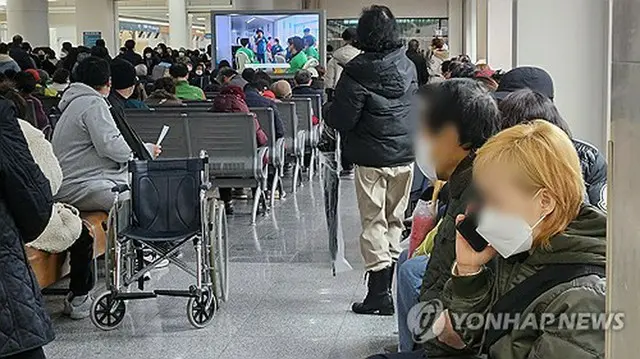 ２１日、ソウル市内の大型病院の様子＝（聯合ニュース）