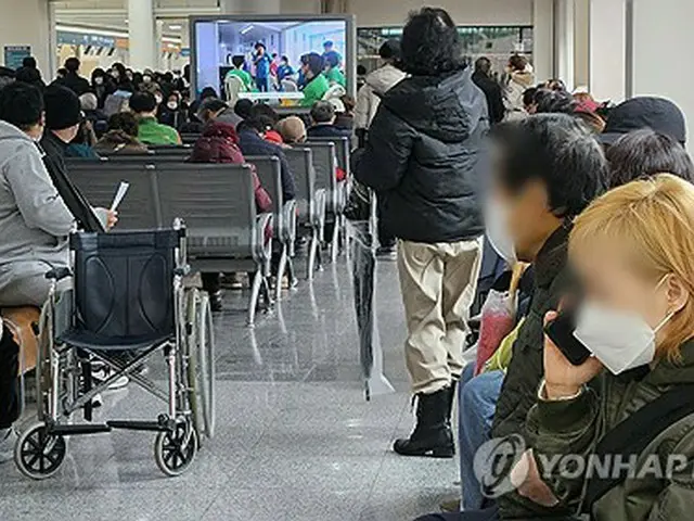 ２１日、ソウル市内の大型病院の様子＝（聯合ニュース）