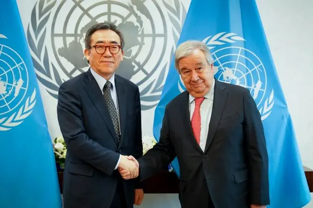 韓国外相「ウクライナの主権・領土保全・独立を尊重すべき」…国連事務総長と会談