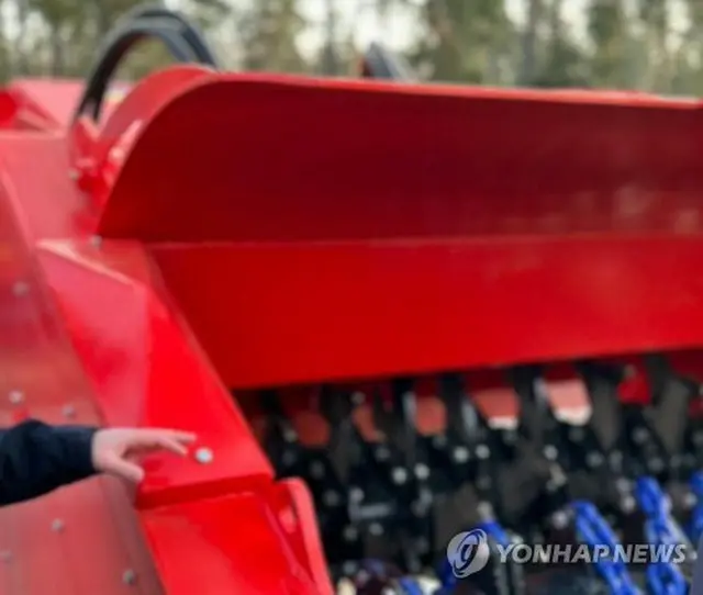 韓国政府がウクライナに提供した地雷除去装置（在ウクライナ韓国大使館提供）＝（聯合ニュース）≪転載・転用禁止≫