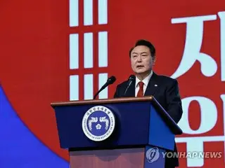 尹大統領「独立宣言書の根本に自由主義」　記念式典
