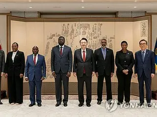 尹大統領　アフリカ５カ国の高官と面会