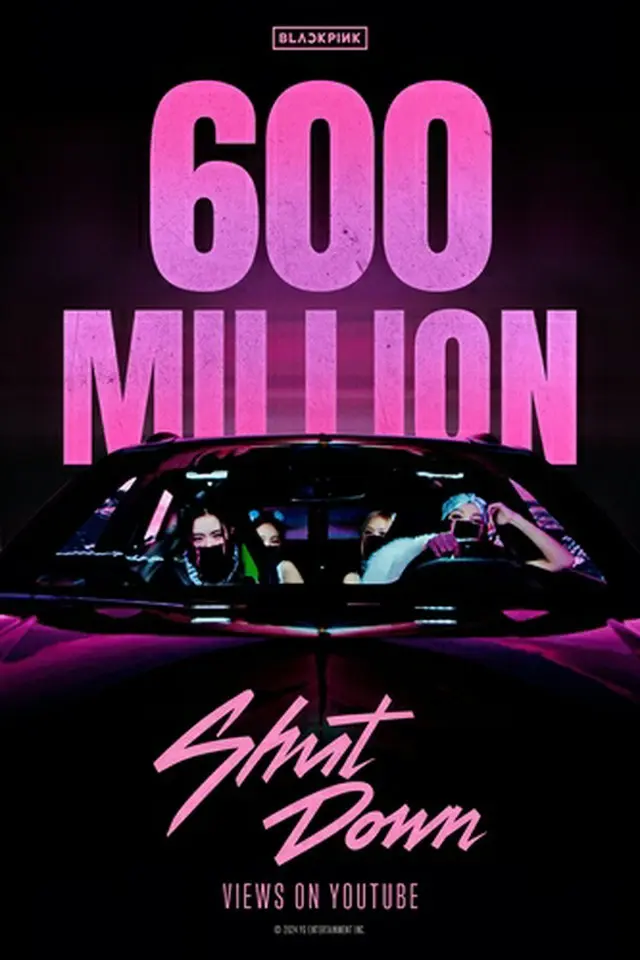 ＢＬＡＣＫＰＩＮＫの曲「Ｓｈｕｔ　Ｄｏｗｎ」のＭＶがユーチューブで再生６億回を超えた（ＹＧエンターテインメント提供）＝（聯合ニュース）≪転載・転用禁止≫