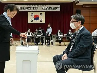 韓国総選挙の在外投票　投票率６２．８％で過去最高