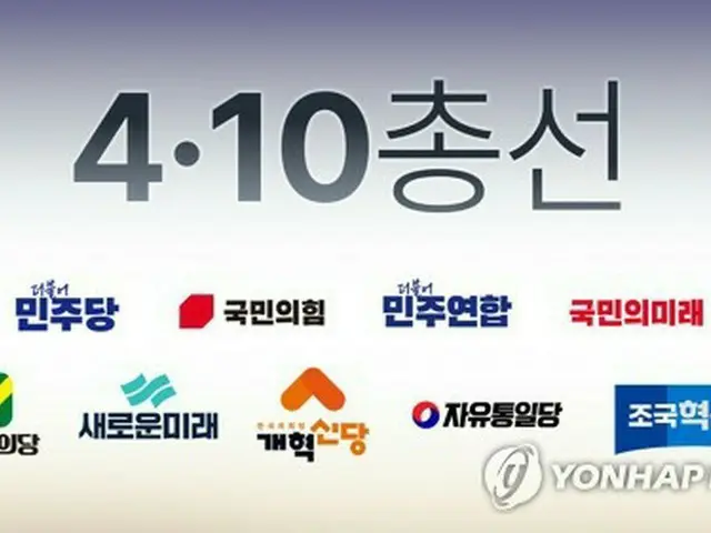 １０日の韓国総選挙では保守系与党「国民の力」が惨敗した（イラスト）＝（聯合ニュース）