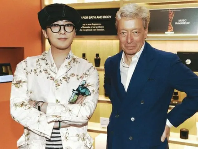 Ｇ－ＤＲＡＧＯＮ（左）とフレデリック・マル氏（所属事務所提供）＝（聯合ニュース）≪転載・転用禁止≫