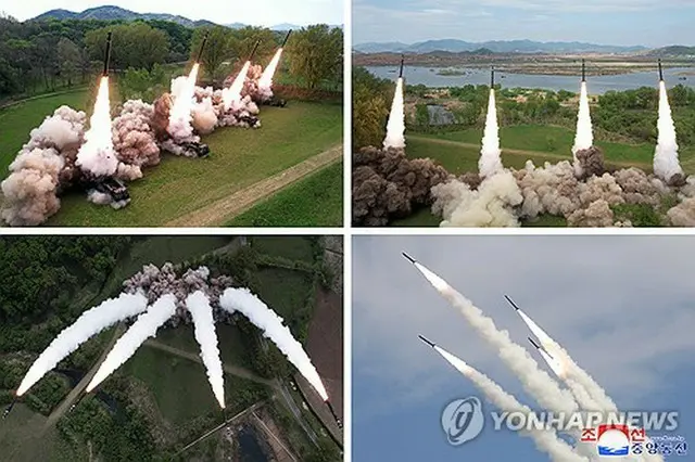 北朝鮮メディアが公開した写真＝（朝鮮中央通信＝聯合ニュース）≪転載・転用禁止≫