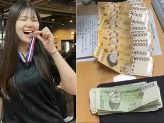 「一生無料で食べに来て」…現金122万ウォンを拾い届けた女子高生＝韓国
