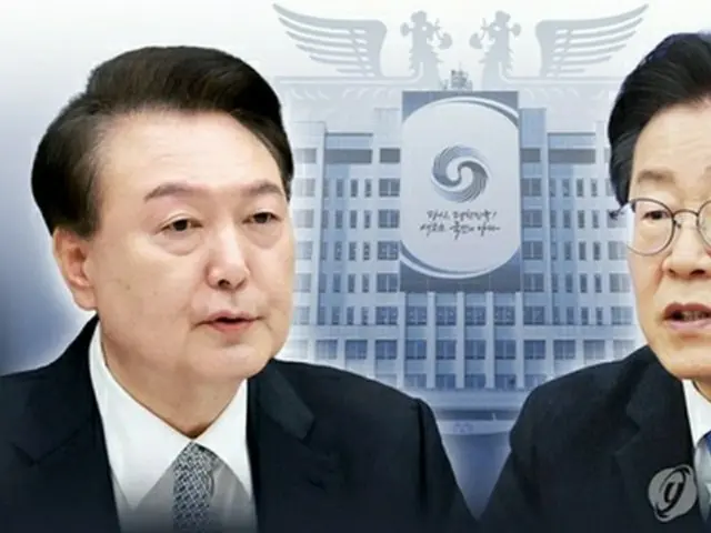 韓国の尹錫悦大統領（左）と野党「共に民主党」の李在明代表（コラージュ）＝（聯合ニュース）