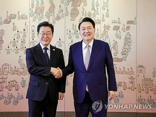 韓国の尹大統領と最大野党代表　初会談で懸案巡り平行線＝医学部定員増のみ一致