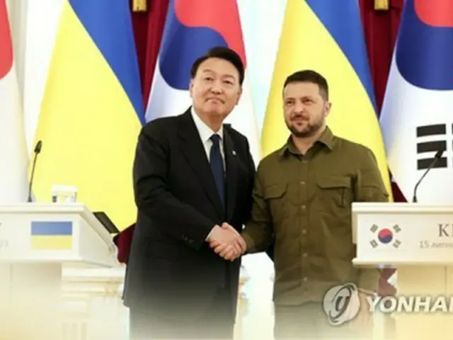 韓国・ウクライナ大統領が電話　ゼレンスキー氏「平和サミット出席を」