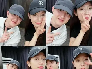 「EXO」D.O.&女優パク・シネ、このツーショット「見るだけでヒーリング」…「兄貴」の友情そのまま