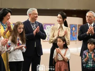 韓国大統領夫人、ウクライナ児童絵画展を企画…「生命尊重を共有したい」