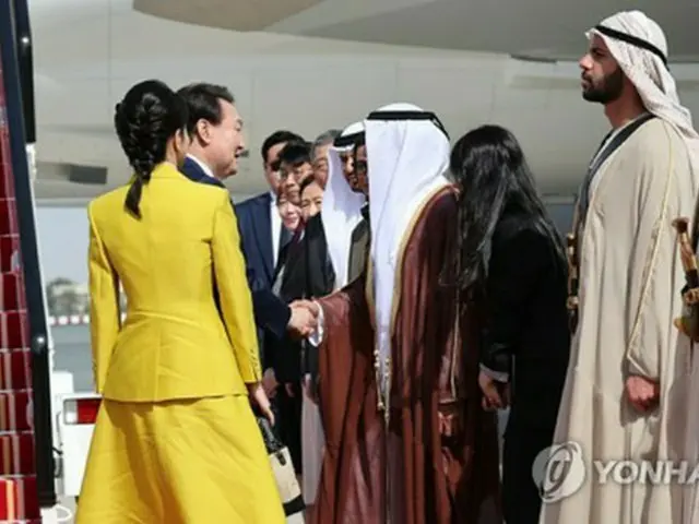 尹大統領は昨年１月、ＵＡＥを国賓として訪問した（資料写真）＝（聯合ニュース）