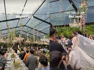 「SUPER JUNIOR」リョウク＆アリ（元TAHITI） 結婚式現場公開…イ・ダヘ、「とても美しい花嫁」
