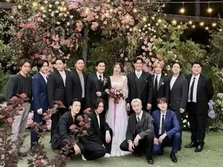 ハンギョンにカンインも出席、リョウク＆アリ（元TAHITI）の結婚式に「SUPER JUNIOR」完全体団結