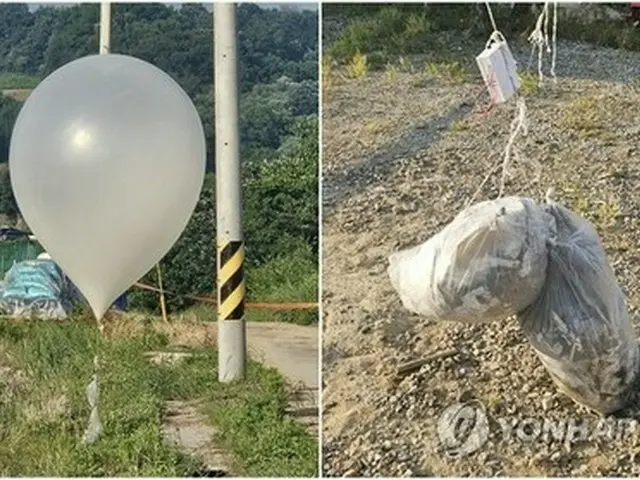 北朝鮮　「汚物風船」また飛ばす＝約９０個発見