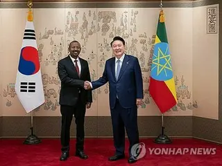 韓国・エチオピア首脳会談　対北朝鮮制裁の徹底履行で一致