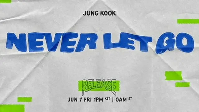 ＪＵＮＧ　ＫＯＯＫがデジタルシングル「Ｎｅｖｅｒ　Ｌｅｔ　ＧＯ」をリリースする（事務所提供）＝（聯合ニュース）≪転載・転用禁止≫