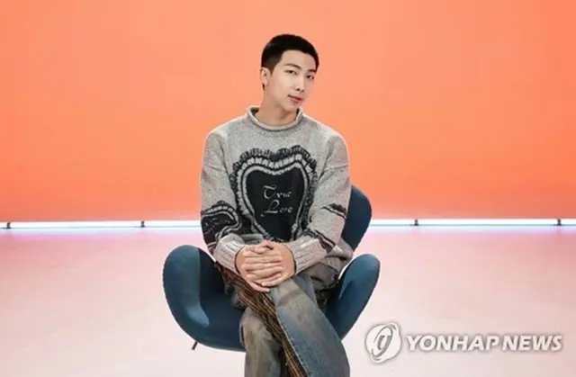 ＢＴＳのＲＭ（ビッグヒットミュージック提供）＝（聯合ニュース）≪転載・転用禁止≫