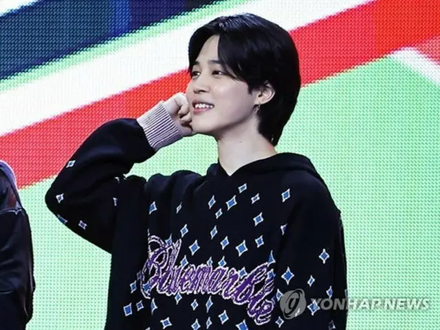 ＢＴＳのＪＩＭＩＮ（ビッグヒットミュージック提供）＝（聯合ニュース）≪転載・転用禁止≫