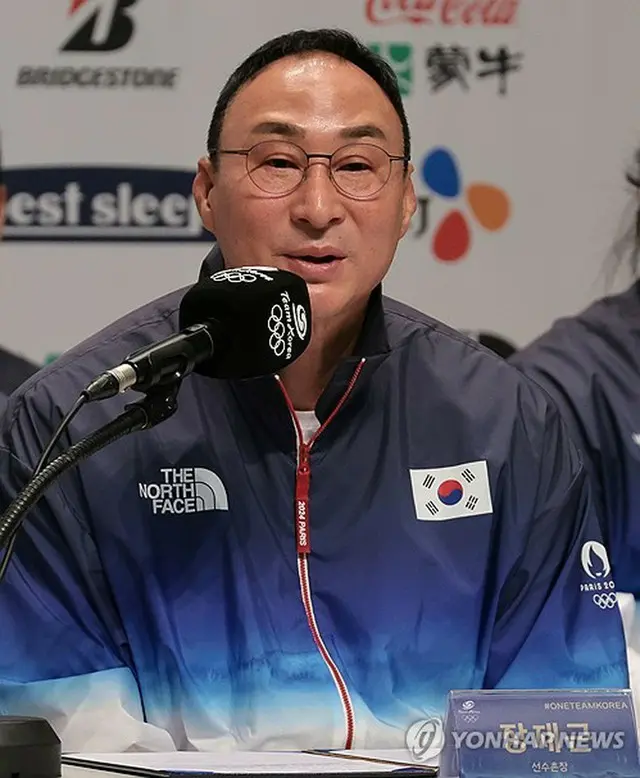張在根・国家代表選手村長＝２６日、鎮川（聯合ニュース）