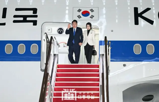 尹大統領が「NATOサミット」を終え帰国…「安保歴訪」終了＝韓国