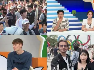 「BTS」JINのパリオリンピック聖火リレー現場公開＝「勇敢な刑事たち」