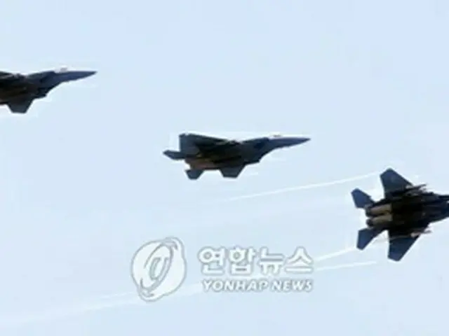 訓練に参加予定のF－15K戦闘機＝（聯合）