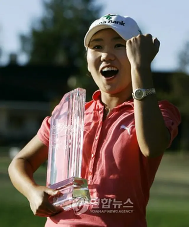 ツアー初優勝のキム・インギョン12日、ダンビル（AP＝聯合）