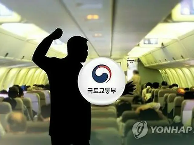 ２０１９年から今年７月までの機内での不法行為は１８００件を超えた＝（聯合ニュース）