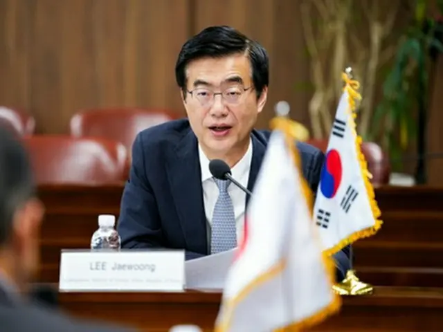 李在雄報道官（外交部提供）＝（聯合ニュース）≪転載・転用禁止≫